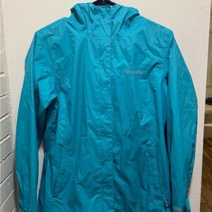 Blue Columbia Women's Rain Jacket